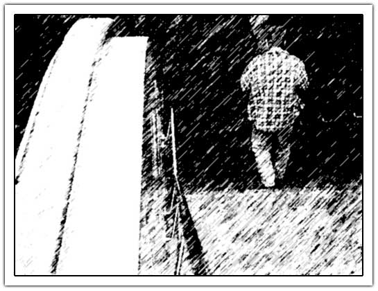 Man going down the tube (40kb)